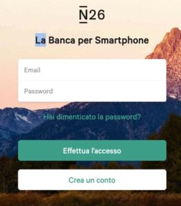 come fare login sul conto n26 da pc