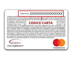 dove trovare il codice della carta epipoli mastercard