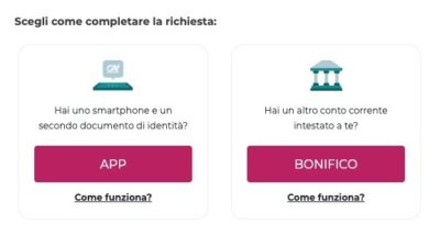 completare richiesta conto credit agricole