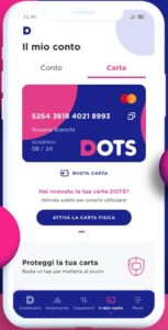 esempio dell'home di dots